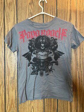Papa Roach Grey Lion Band T-Shirt Women's Large *Never Worn*